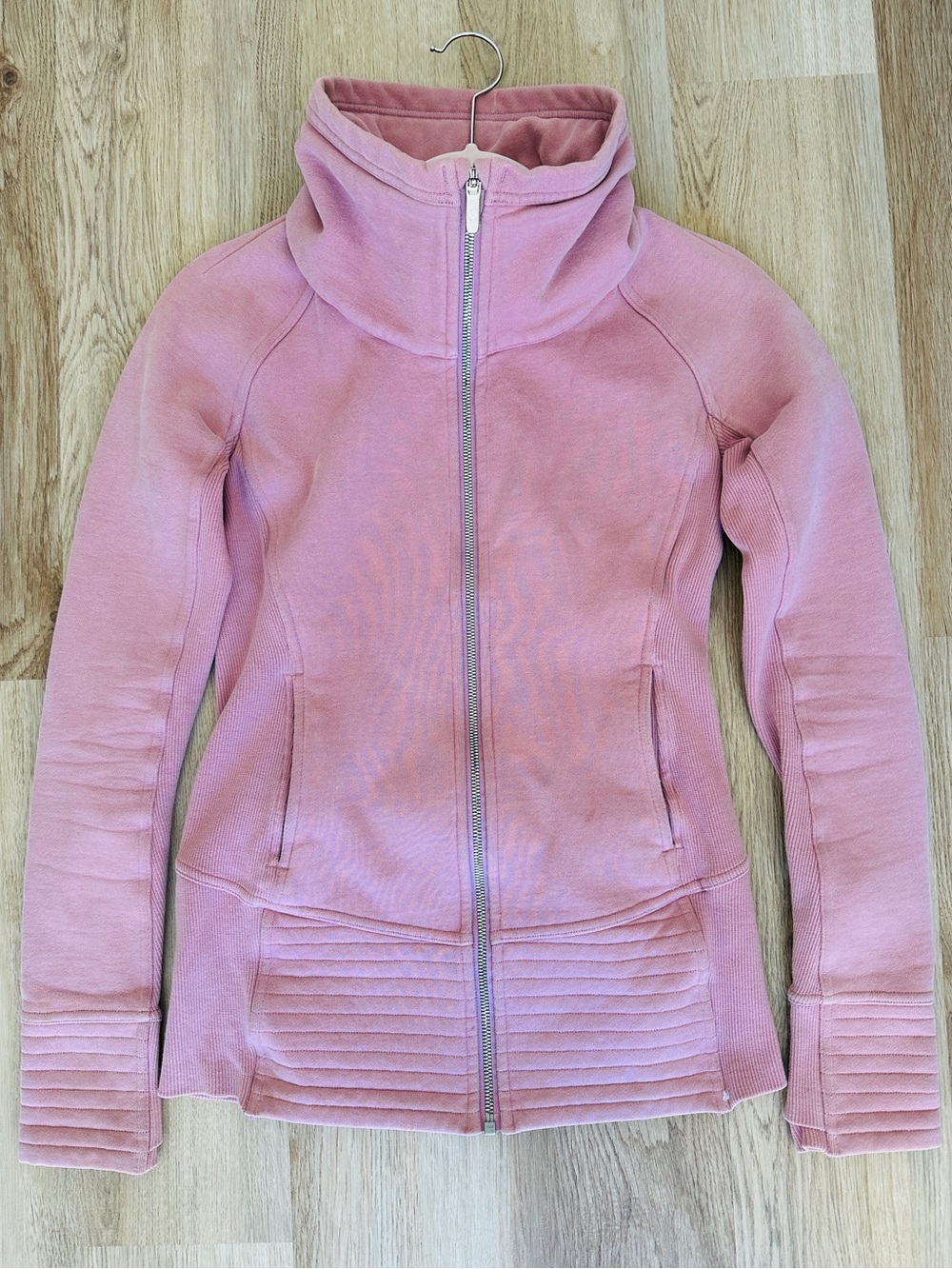 Lululemon Athletica Dusty Pink Full-Zip Funnel Neck Jacket - Picture 1 of 6